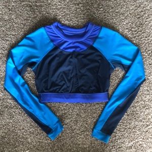 Joy Lab fitness long sleeve crop top/sports bra
